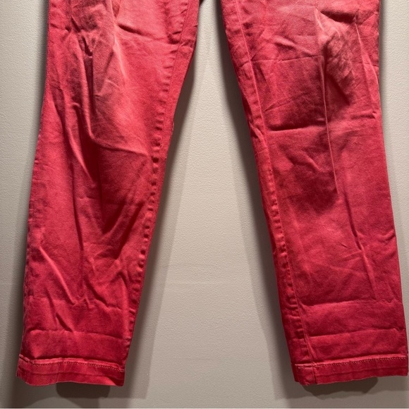 Pilcro Hyphen Low-Rise Chinos Boyfriend Pants Rose/Pink/Red Straight Relaxed 28 - Picture 6 of 16